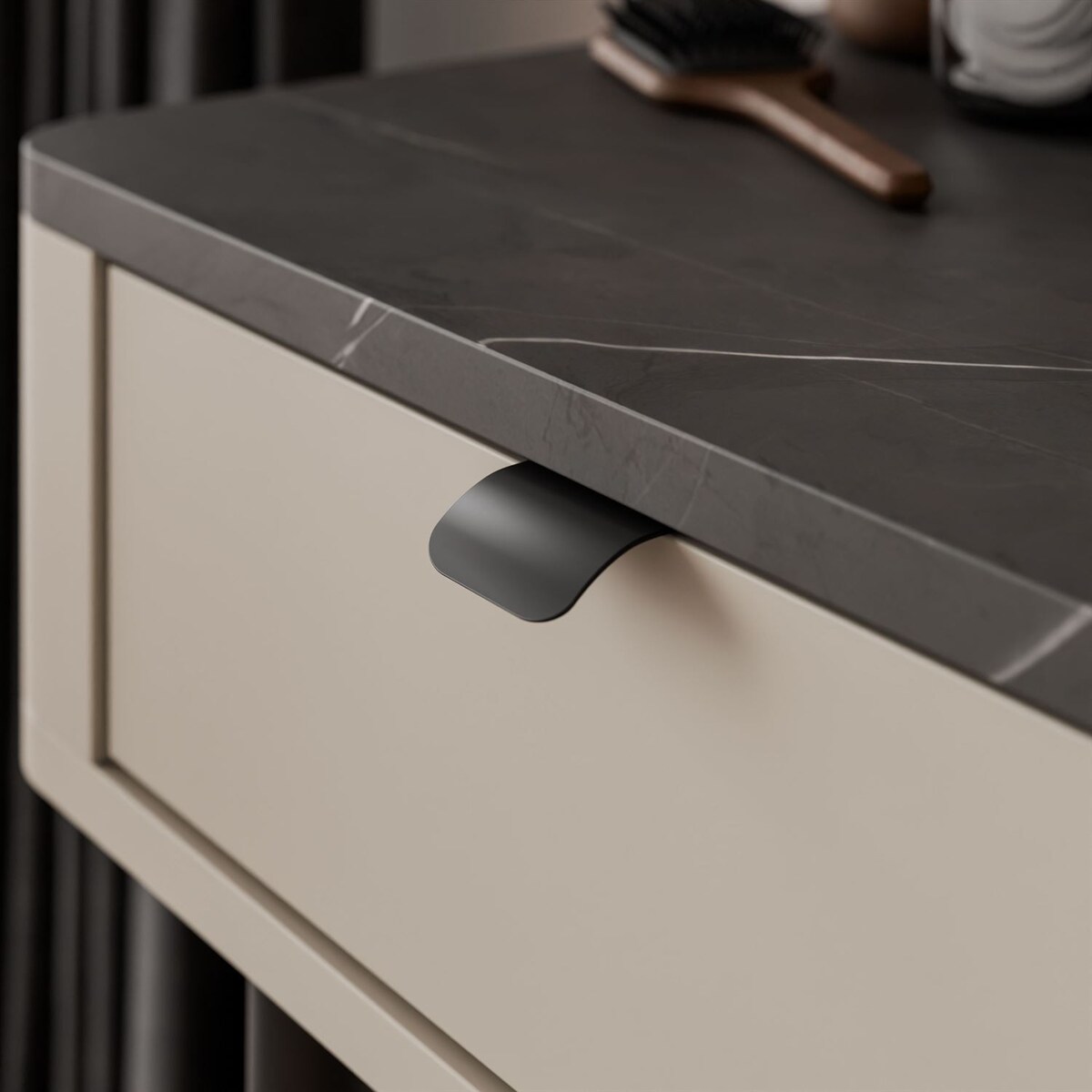 Konsola AUTUMN z szufladami, Kaszmir / Szary Kamień