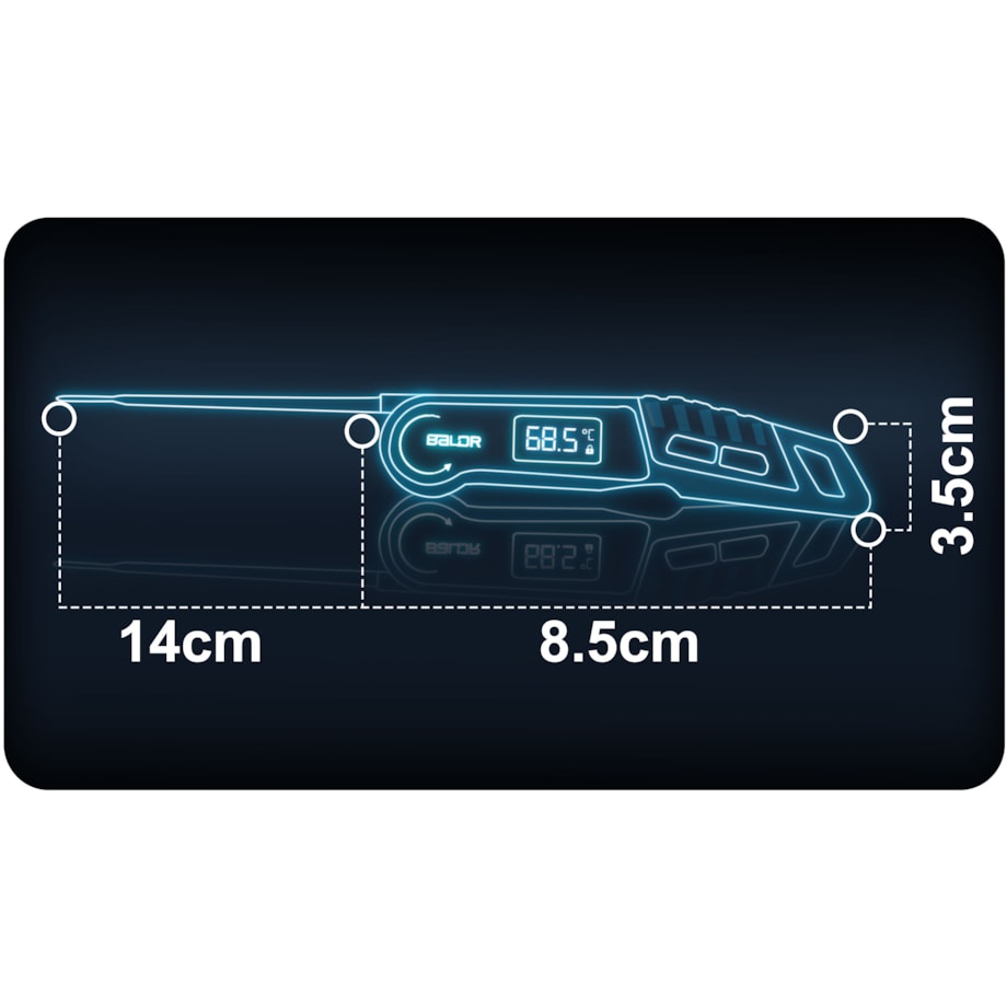 Termometr kuchenny szpilkowy elektroniczny do mięsa Baldr