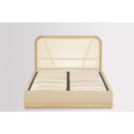 Łóżko Japandi (140X200) w tkaninie Tierra 02