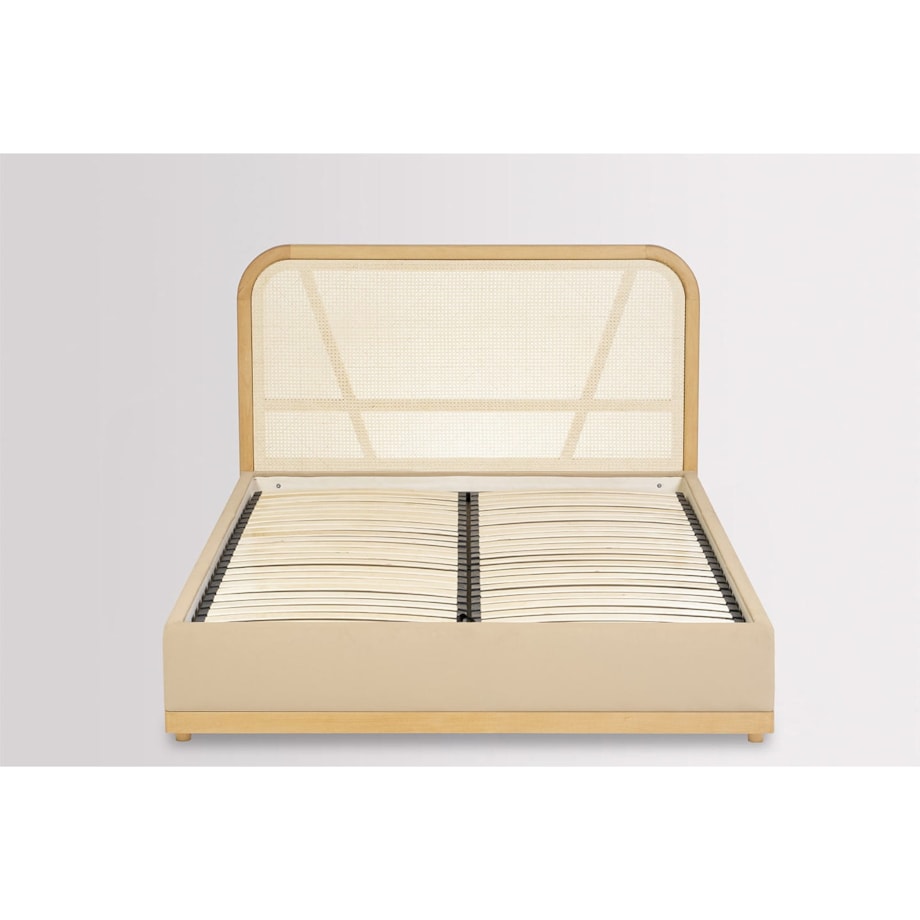 Łóżko Japandi (140X200) w tkaninie Tierra 02