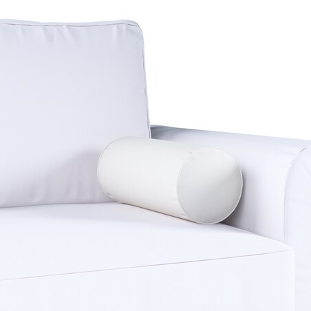 Poduszka wałek prosty, satynowa biel, Ø16 x 40 cm, Aria