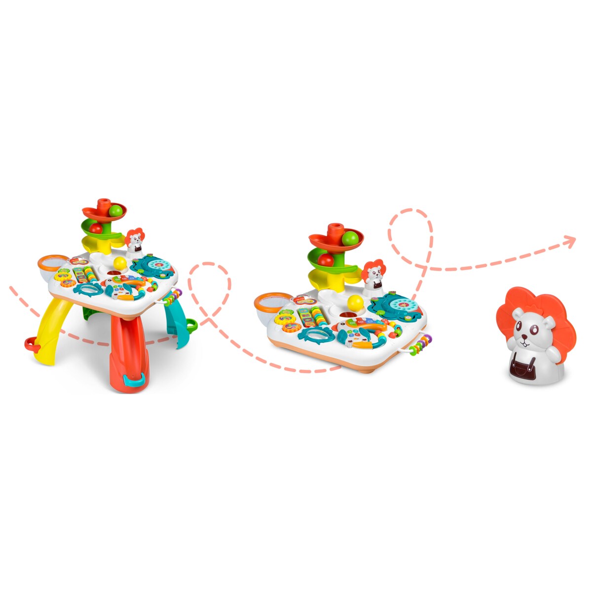 Stolik edukacyjny interaktywny 2w1 tablica muzyka Ricokids