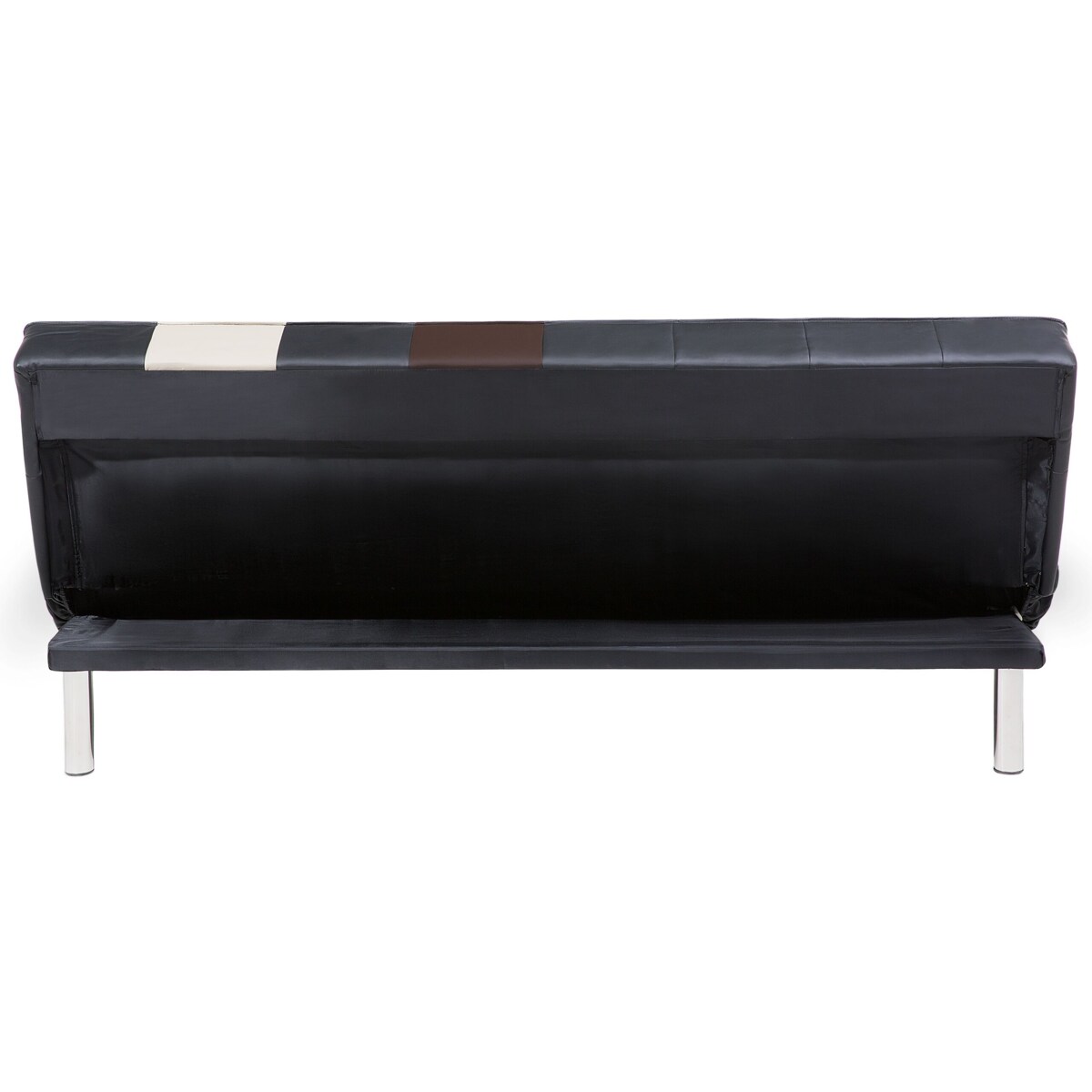 Sofa rozkładana ekoskóra wielokolorowa patchwork OLSKER