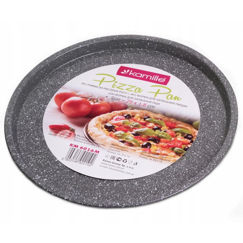 Forma blacha do pieczenia pizzy z powłoką marmurkową 29cm KAMILLE
