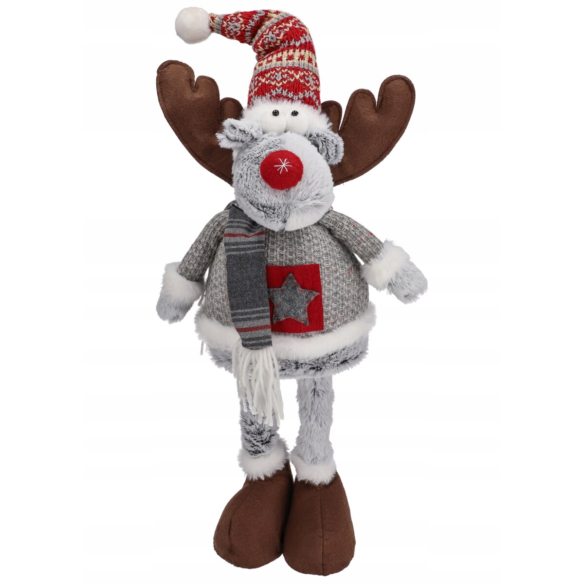 RENIFER świąteczny DUŻY dekoracja świąteczna ŁOŚ