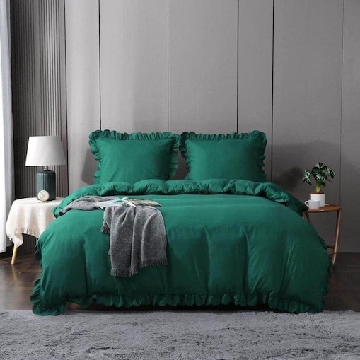 Pościel mikrofibra z falbanką 160x200 cm