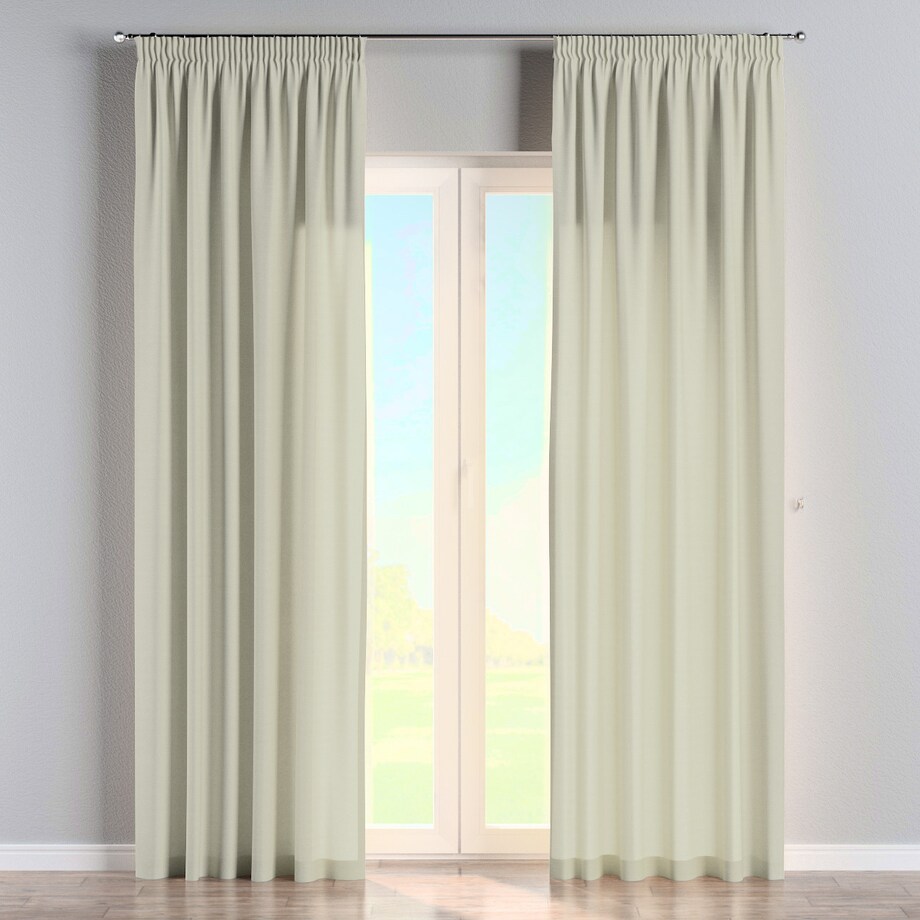 Zasłona na taśmie marszczącej 1 szt. 130x245 jasna oliwka