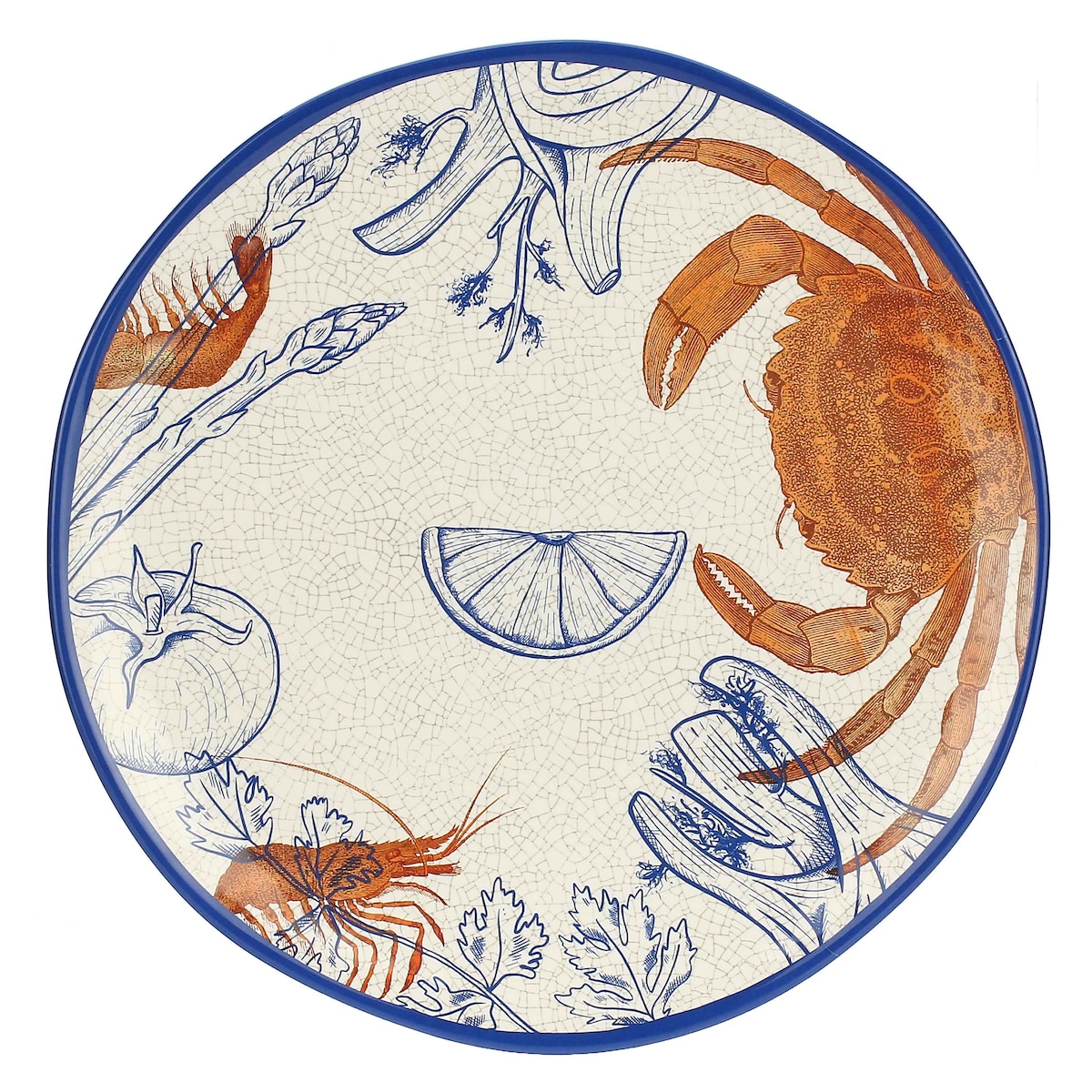 ROSE&TULIPANI Ocean Life Duża taca okrągła 42 cm