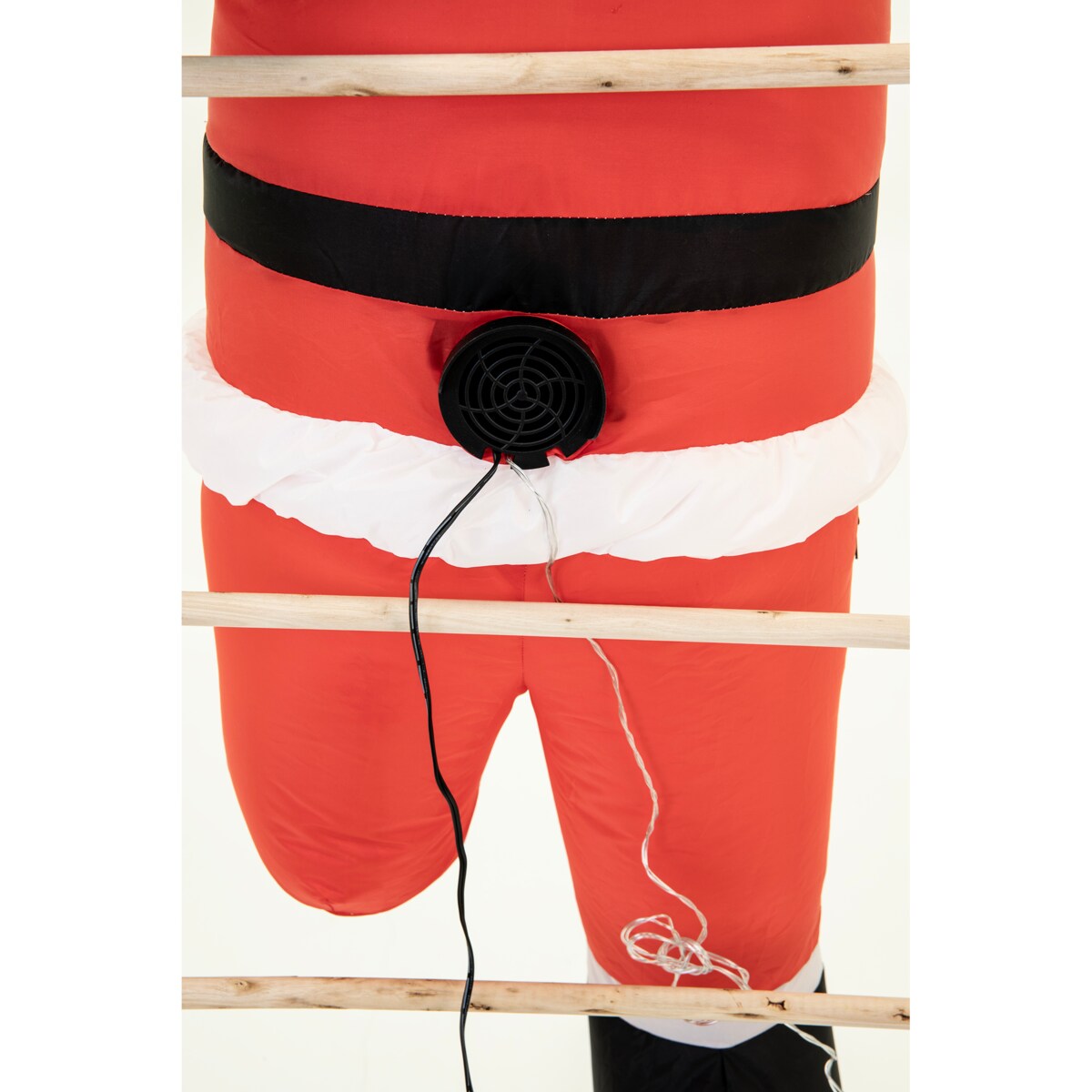 Mikołaj Nadmuchiwany Drabina Świecący Duży Pompowany Led 150 Cm