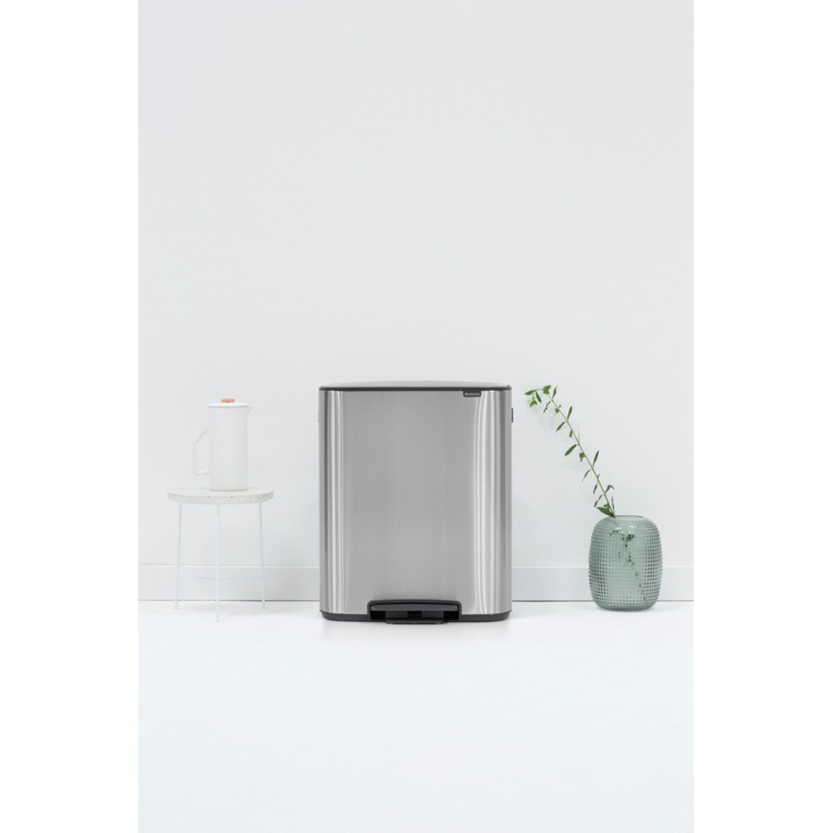 Kosz na śmieci pedałowy Bo 2x30L stal matowa FPP 211461