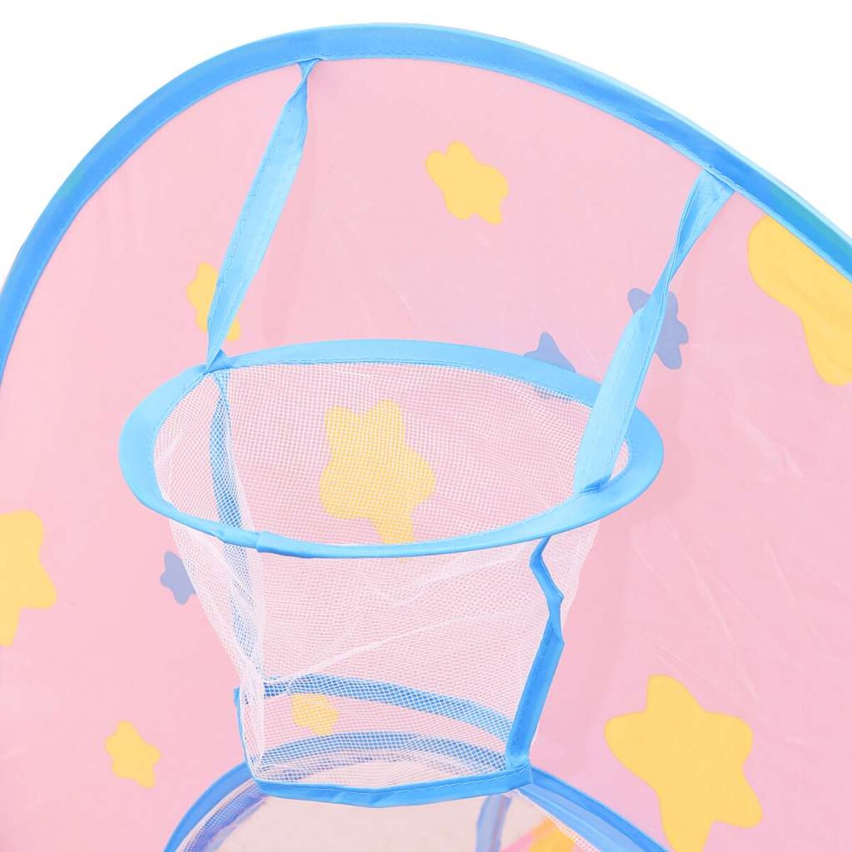 vidaXL Namiot do zabawy z 250 piłeczkami, różowy, 301x120x128 cm