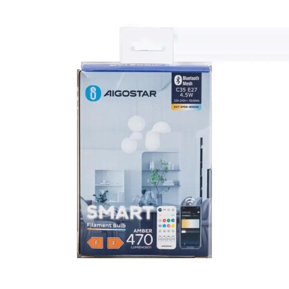 inteligentna żarówka bluetooth mesh c35 4.5w 2 szt. ,z pilotem