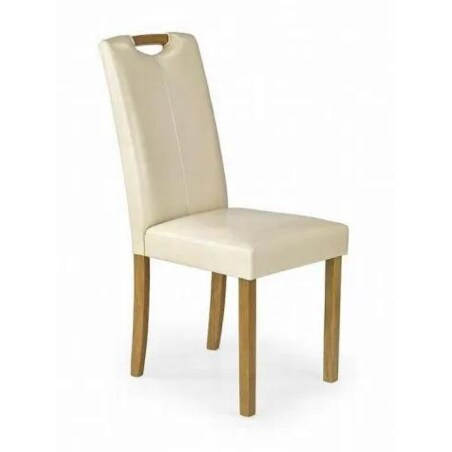 Krzesło CARO kremowe/buk
