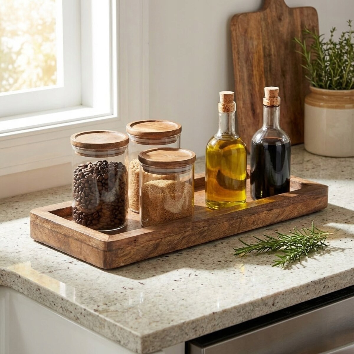 TACA KUCHENNA DREWNIANA PATERA NA TORT BOHO DO SALONU DOMU ZESTAW 2szt