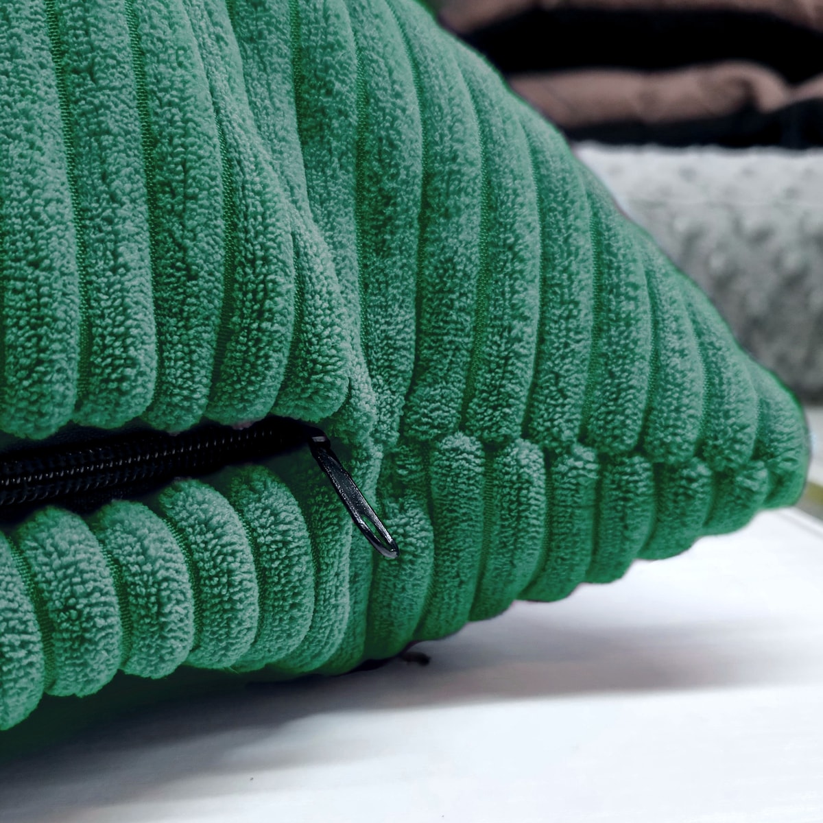 Poduszka dla psa ze sztruksu MOLLY, 120x100 cm, Zieleń