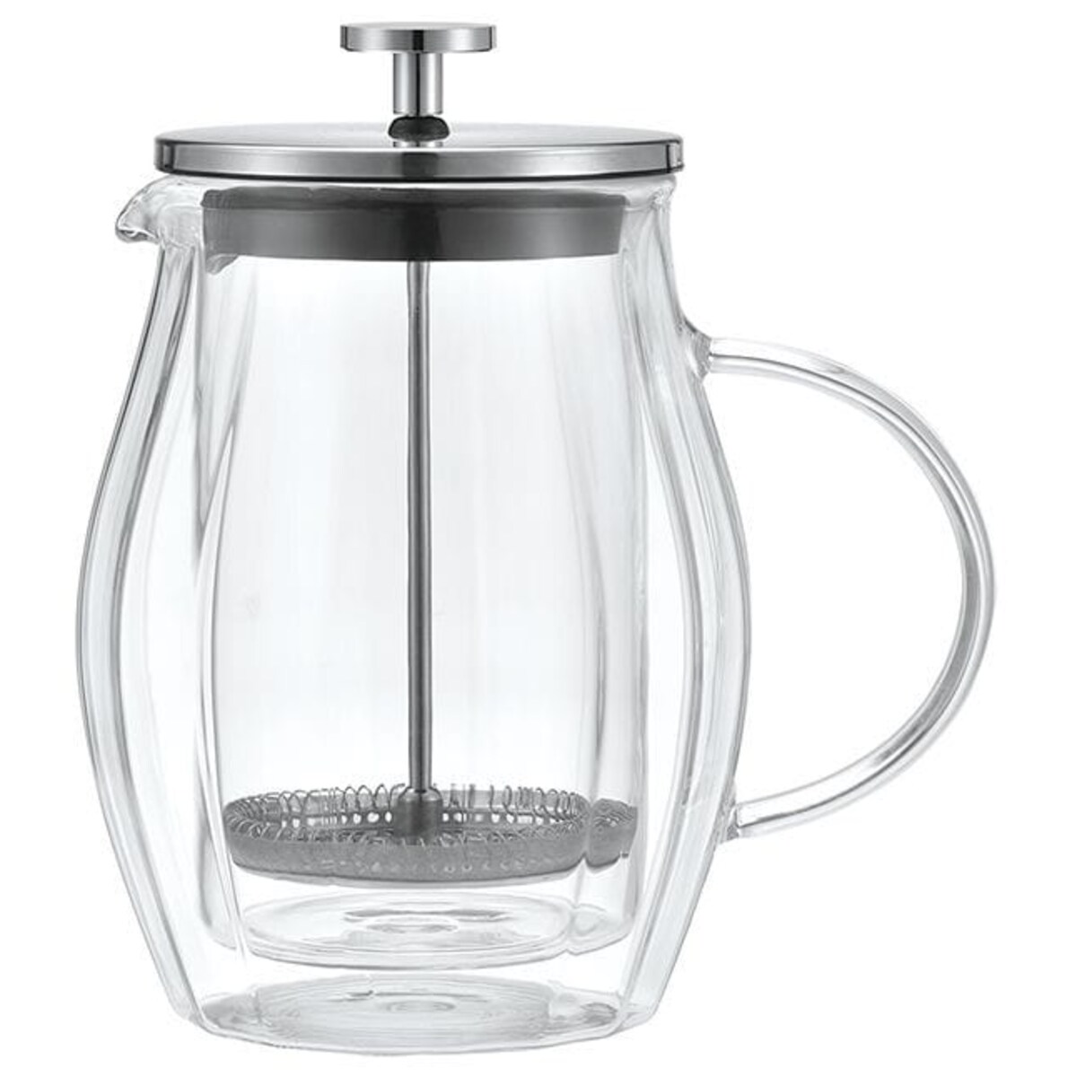 Zaparzacz do kawy herbaty 0.60L French Press srebrny KLAUSBERG