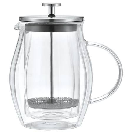 Zaparzacz do kawy herbaty 0.60L French Press srebrny KLAUSBERG