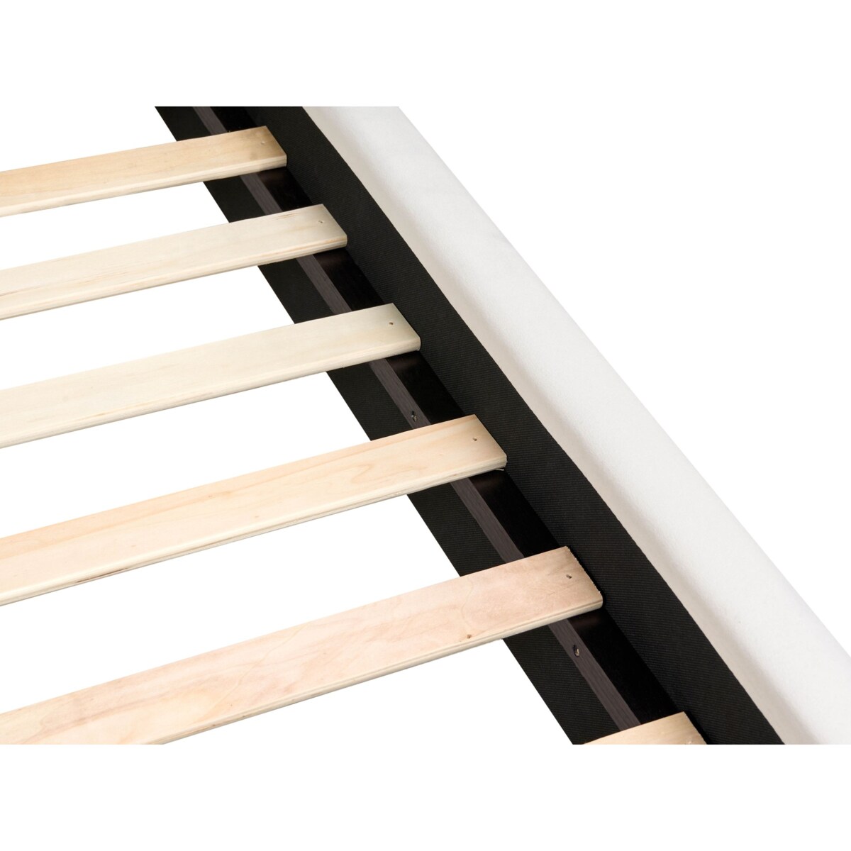 Łóżko Welur BAJONNA 180 x 200 cm Złamana biel