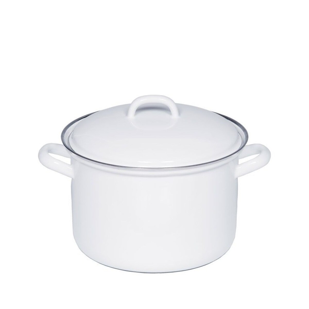 Riess garnek wysoki z pokrywą 2,5l 18cm Classic Weiss R0123033