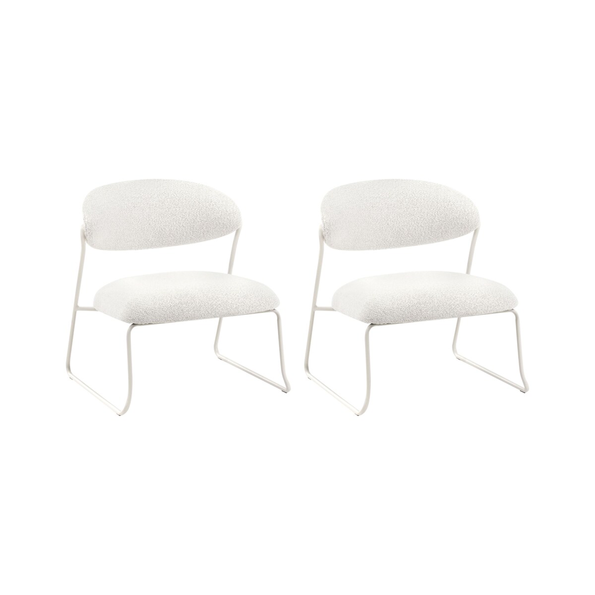 Zestaw 2 foteli KOLSVA Złamana biel