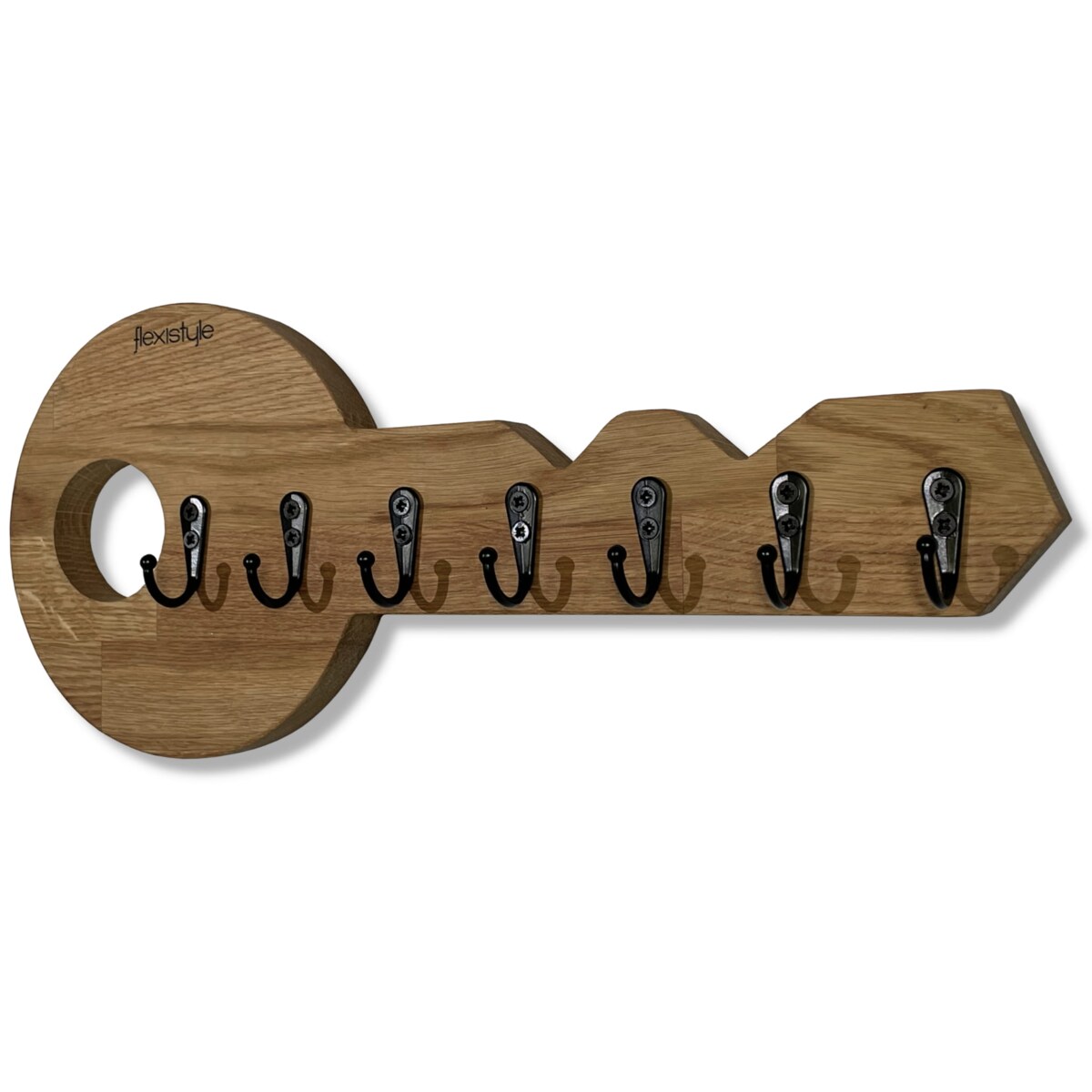 Drewniany wieszak na klucze Klucz Dębowy