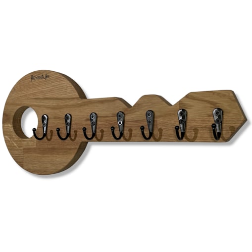 Drewniany wieszak na klucze Klucz Dębowy