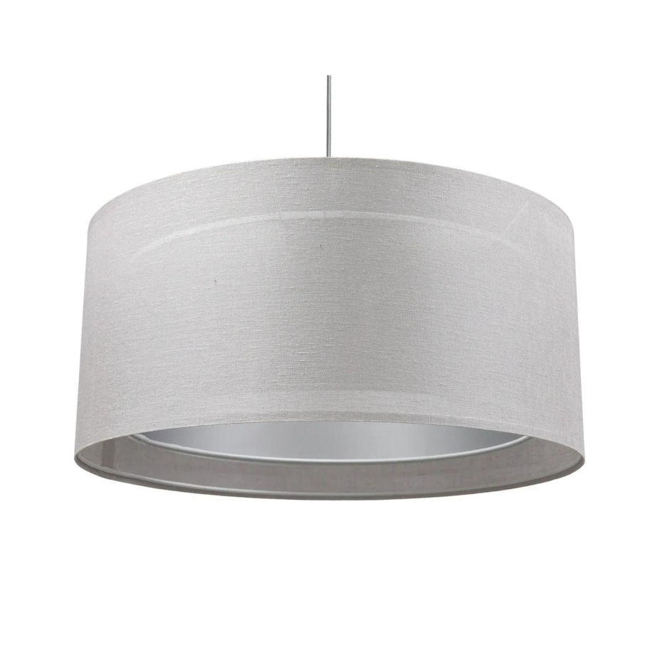 Lampa wisząca DUO LEN LIGHT 003-60 szara/srebrna