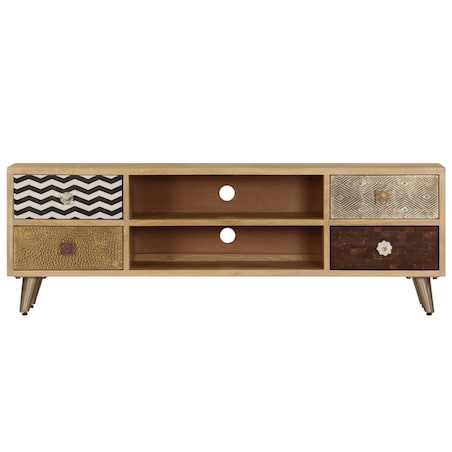 vidaXL Szafka pod TV, 120x30x40 cm, lite drewno mango