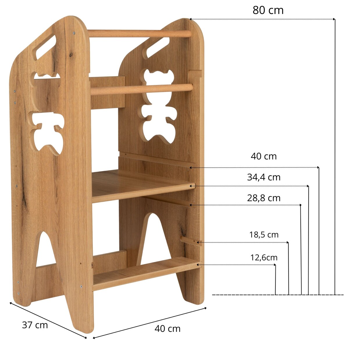 Pomocnik kuchenny regulowany miś Kitchen Helper Verk.design