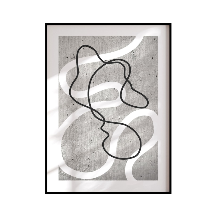 Plakat Gra linii rozmiar 50x70cm w ramie czarnej aluminiowej