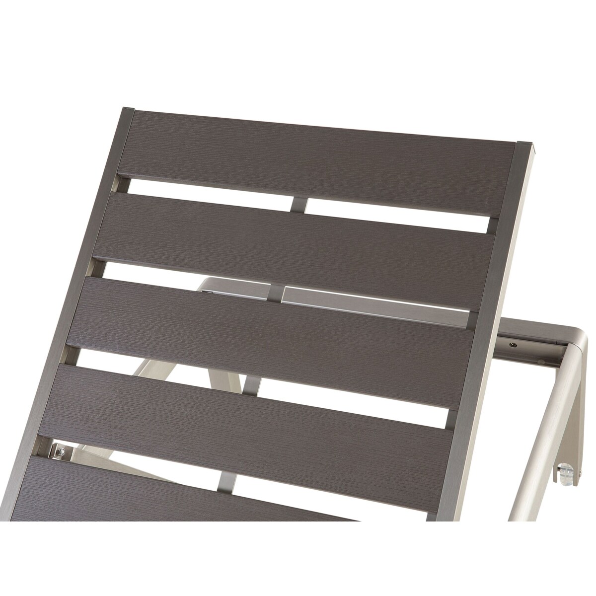 Leżak ogrodowy szary NARDO