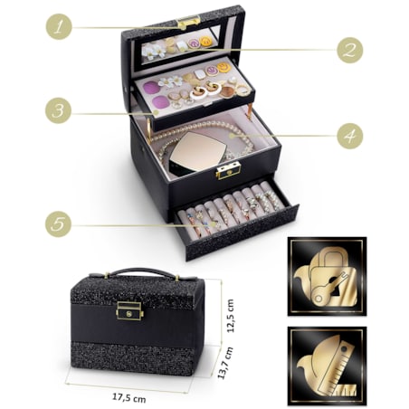 Szkatułka na biżuterię skrzynka pudełko kuferek Massido