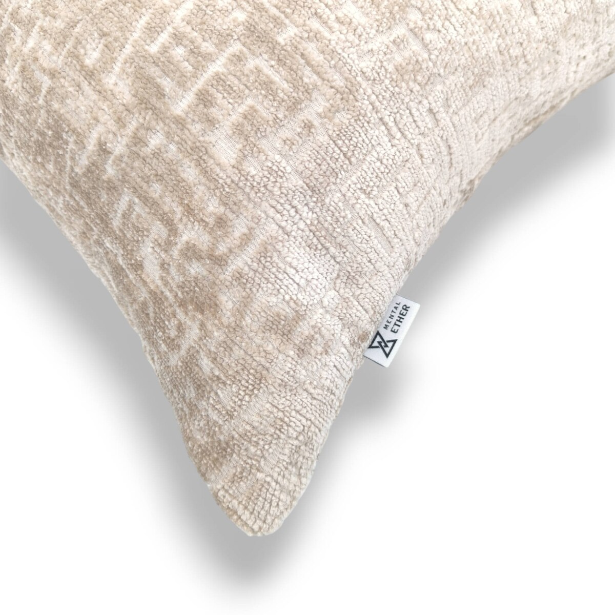 Prostokątna beżowa poduszka dekoracyjna 50x30 Bess