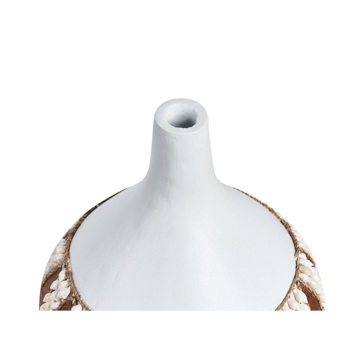 Wazon dekoracyjny z terakoty 33 cm biały SIMPANG