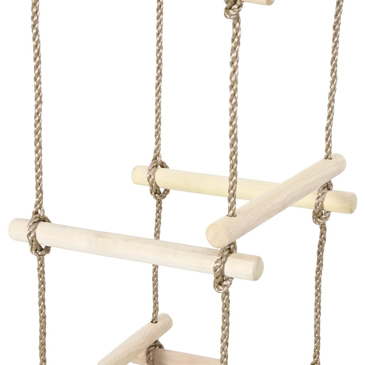 vidaXL Drabinka sznurowa dla dzieci, 200 cm, drewniana