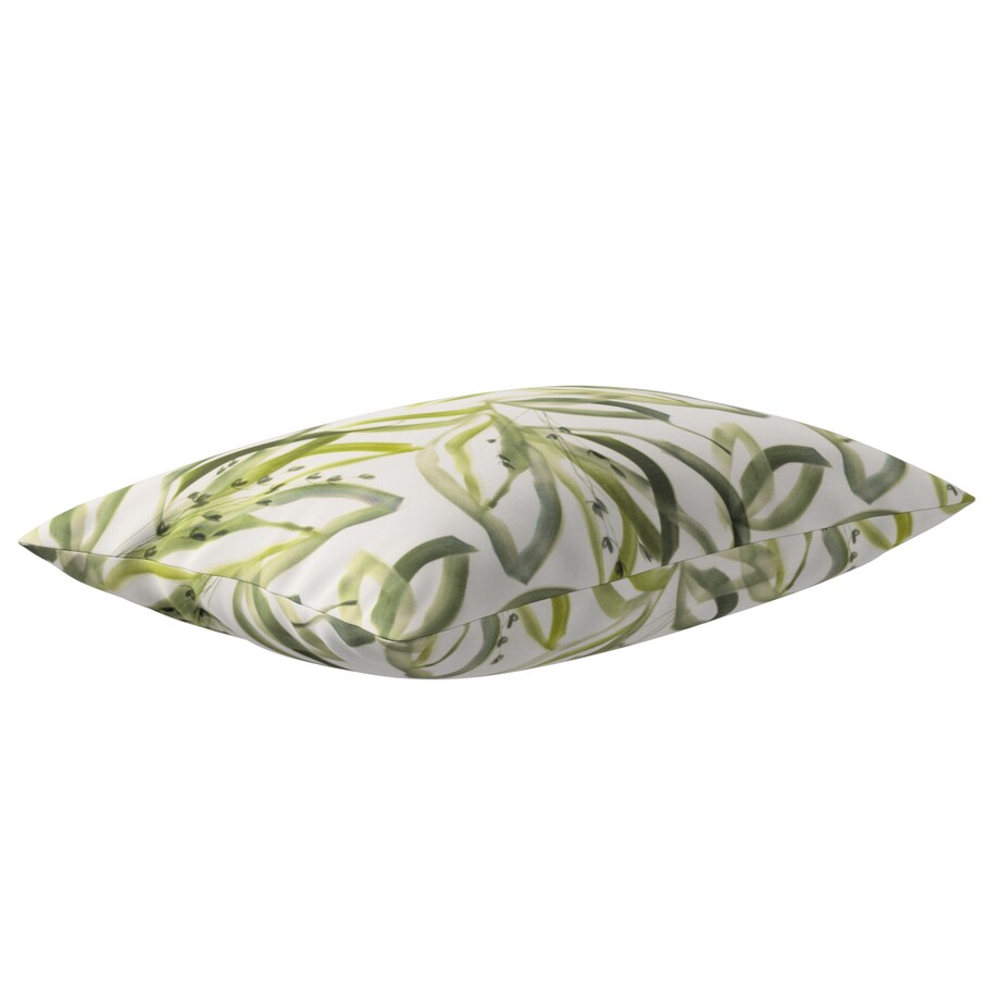 Poszewka Kinga na poduszkę prostokątną 47x28 biało-zielony