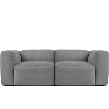 KONSIMO BUFFO 2-osobowa sofa z niezwykle miękkim i wygodnym siedziskiem, kolor jasny popielaty