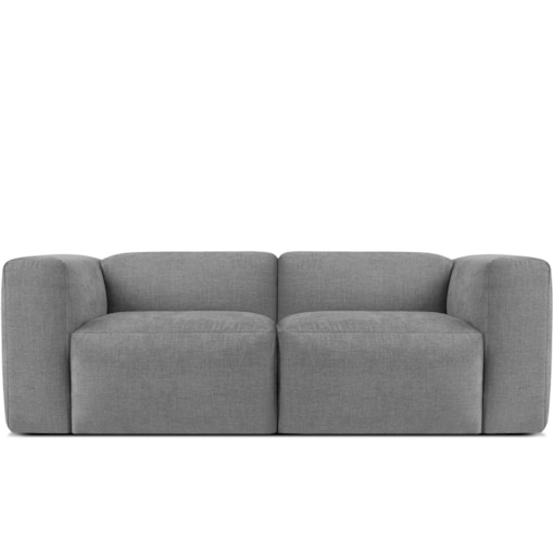 KONSIMO BUFFO 2-osobowa sofa z niezwykle miękkim i wygodnym siedziskiem, kolor jasny popielaty