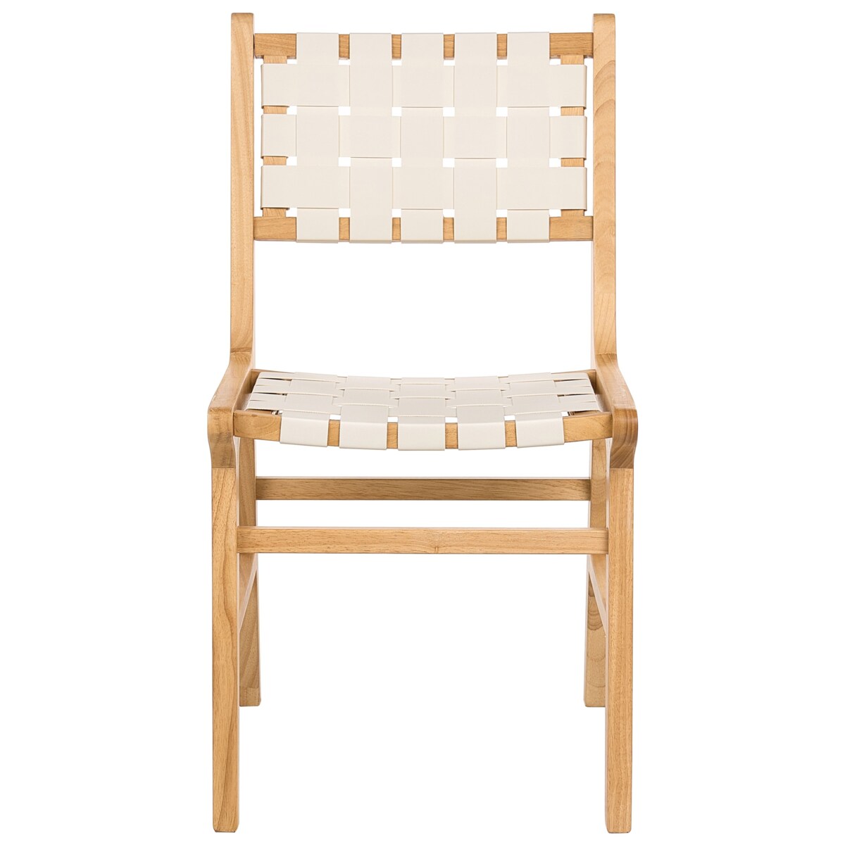 Zestaw 2 krzeseł do jadalni HUMBLE Drewno Jasnobrązowy