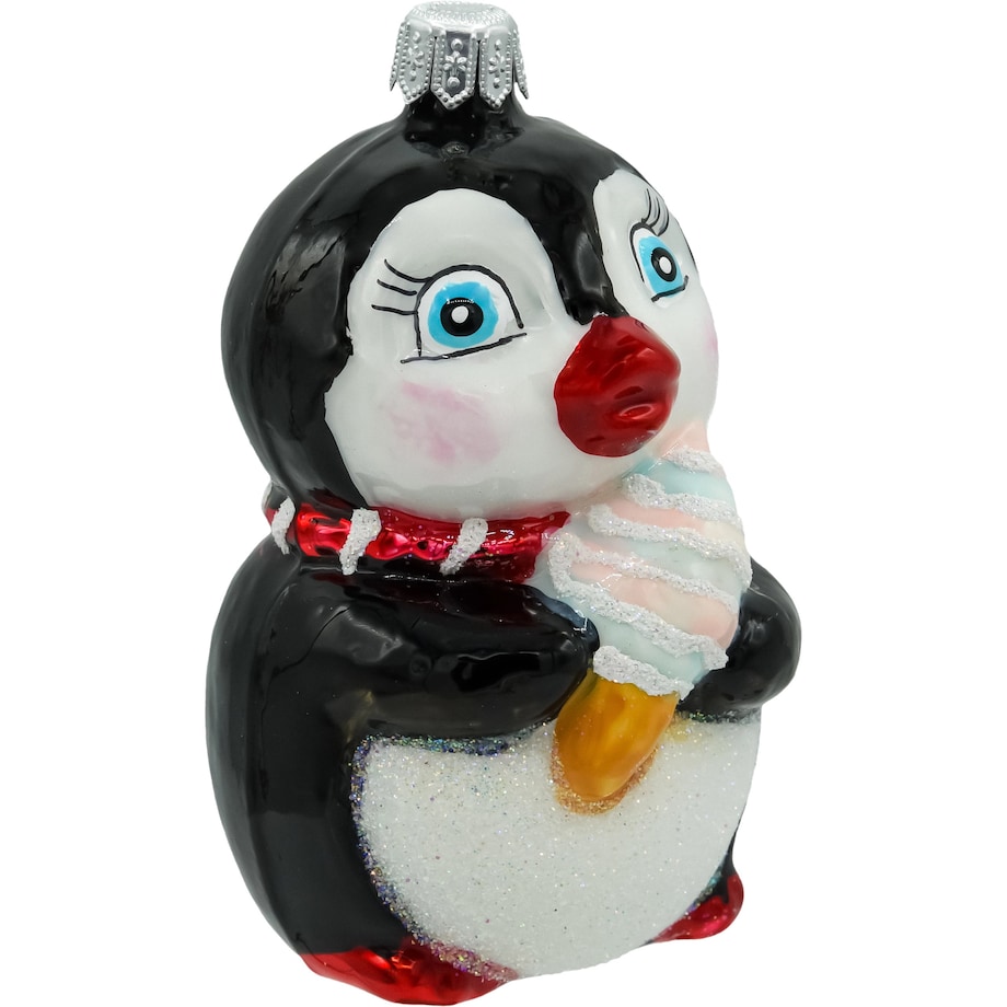 Bombka choinkowa: Pingwin z lodami