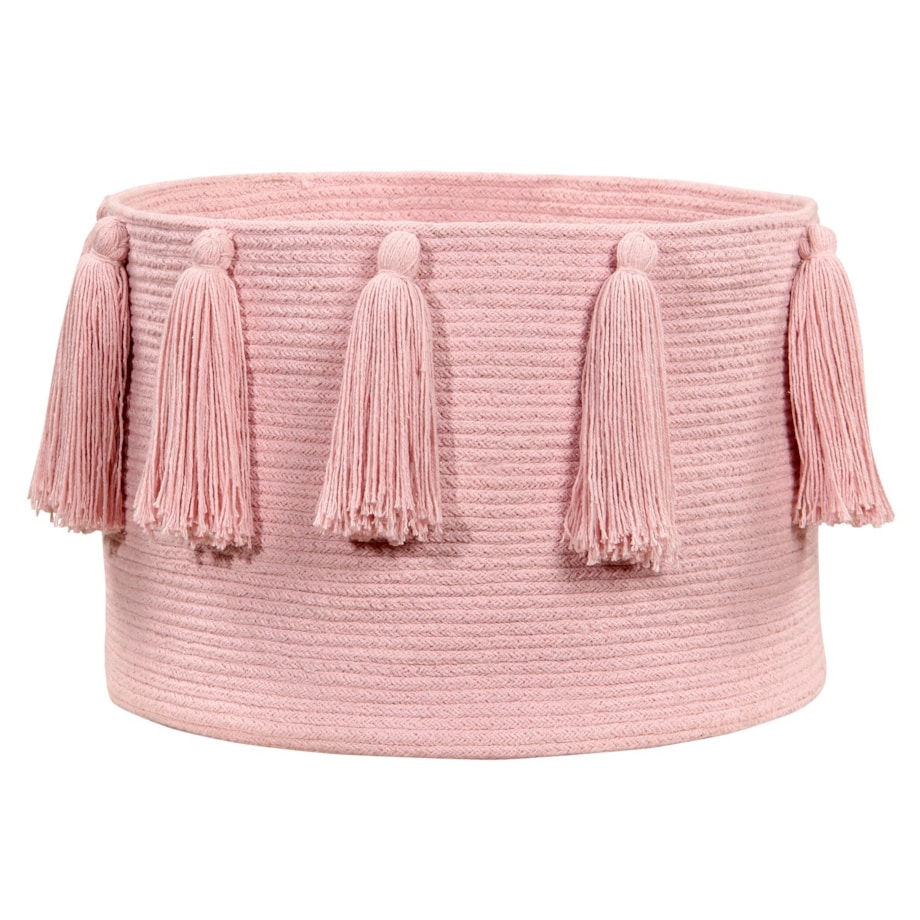 Kosz Basket Tassels Pink