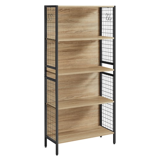 Regał Półka Na Książki 74X30X155 Cm Sonoma