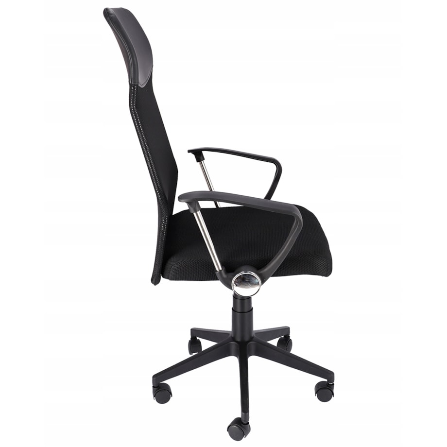 Fotel Krzesło Do Biurka Biura Zoom Ekoskóra Czarna