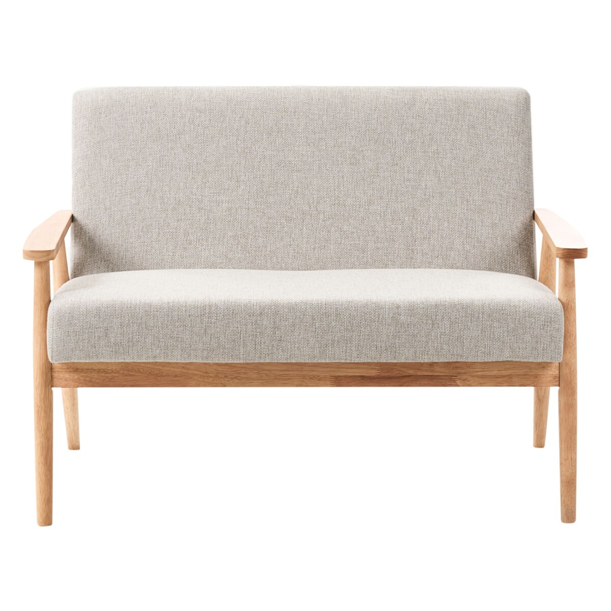 Sofa dla 2 osób ESRUM Jasny brąz/ szary