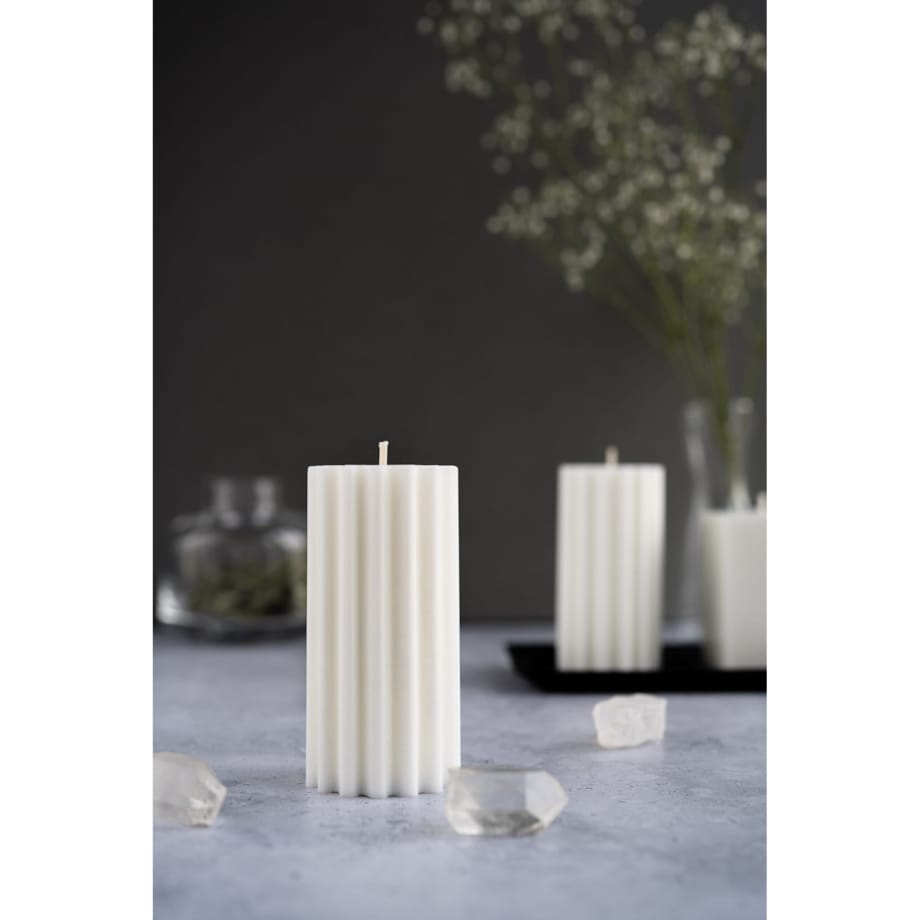 Świeca sojowa geometryczna Lines, 160 g, INSPIRA