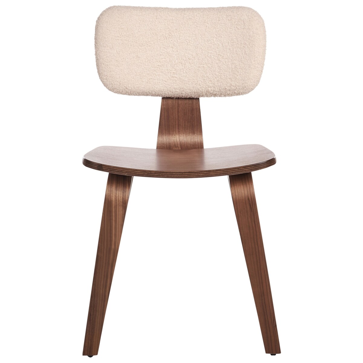 Zestaw 2 krzeseł do jadalni LUCINDA Drewno Ciemne drewno