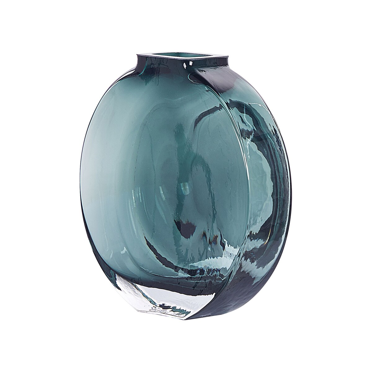 Wazon na kwiaty szklany 27 cm zielony KAPELI