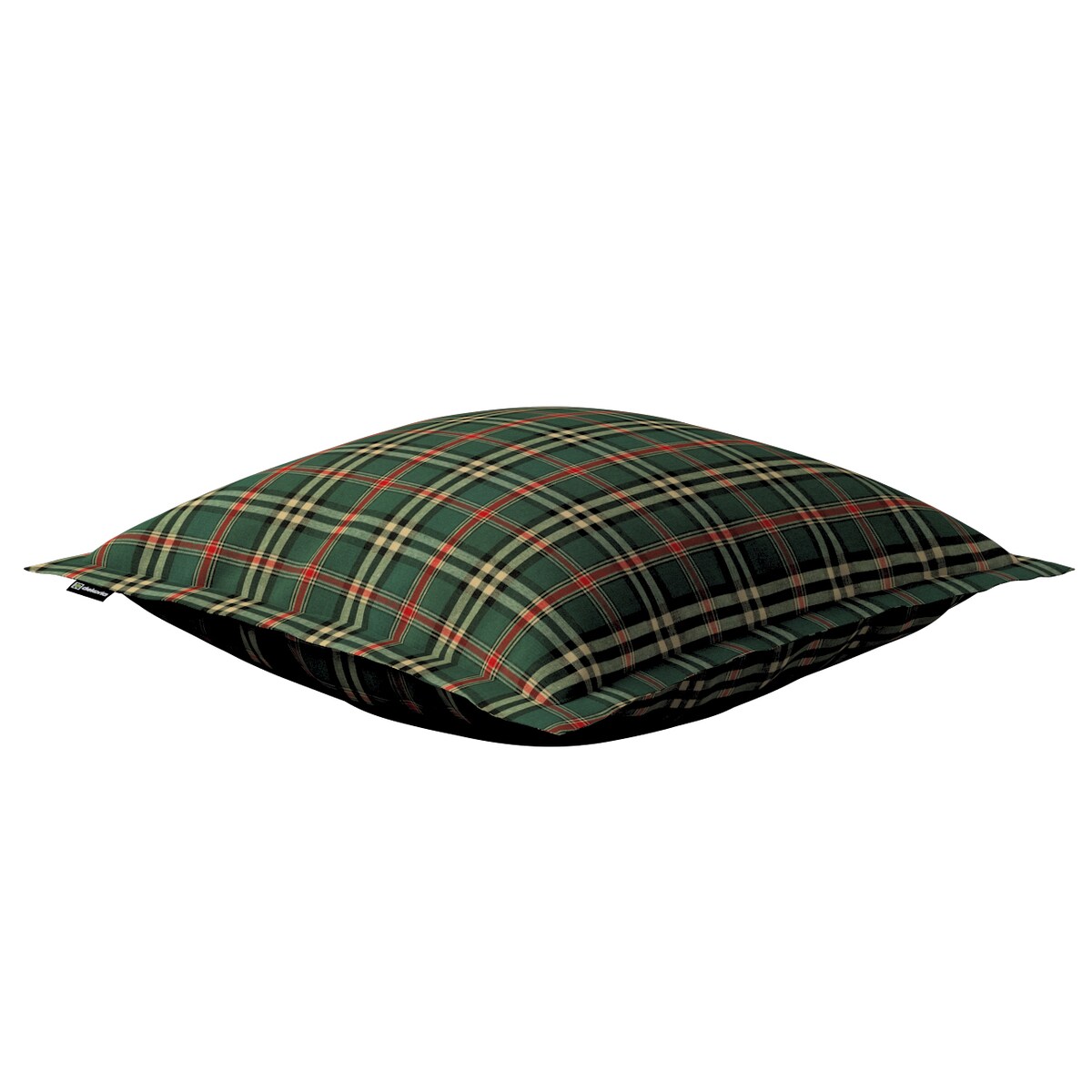 Poszewka Mona na poduszkę 45x45 zielono-czerwona kratka