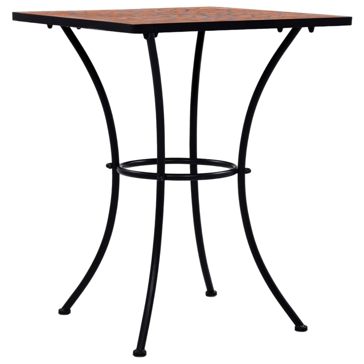 vidaXL Mozaikowy stolik bistro, terakota, 60 cm, ceramiczny