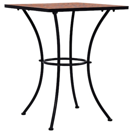 vidaXL Mozaikowy stolik bistro, terakota, 60 cm, ceramiczny